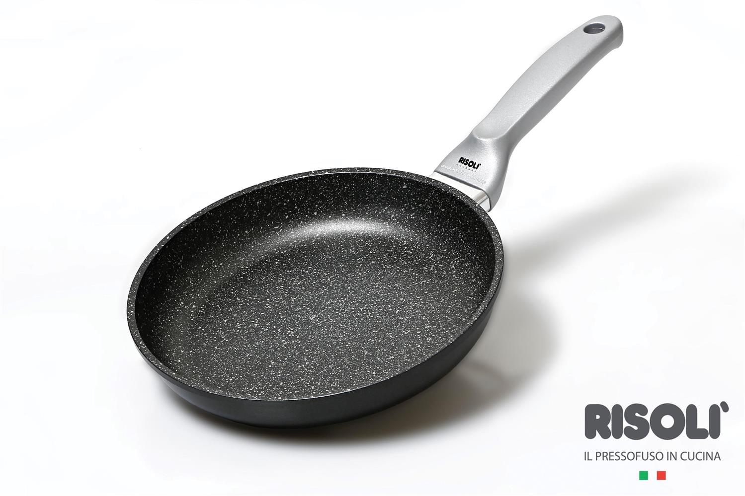 Padella Granito Hard Stone ad induzione in alluminio pressofuso, un manico, diam. 20cm