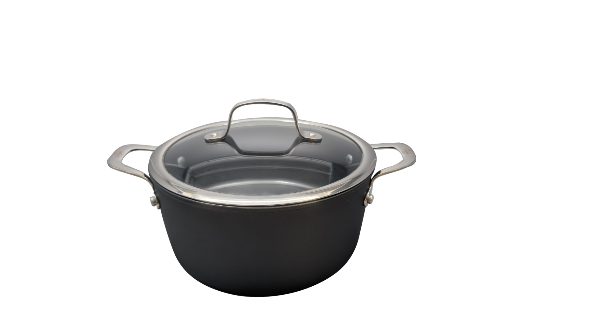 Alba line non-stick PFAS-free aluminum casserole dish for induction with handles and lid, diam. 24cm