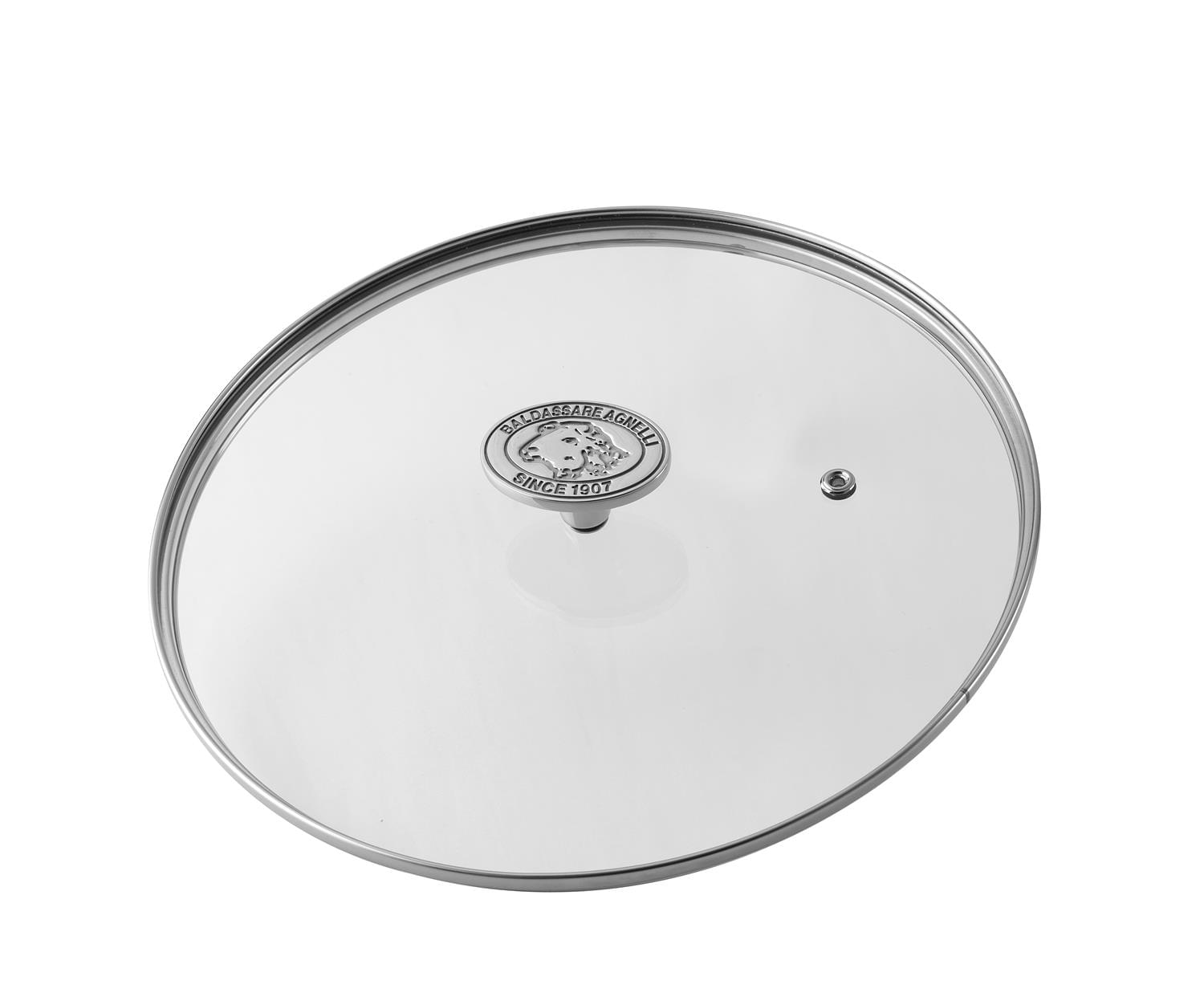 Domed lid 1907 in 5mm glass with knob, diam. 20cm