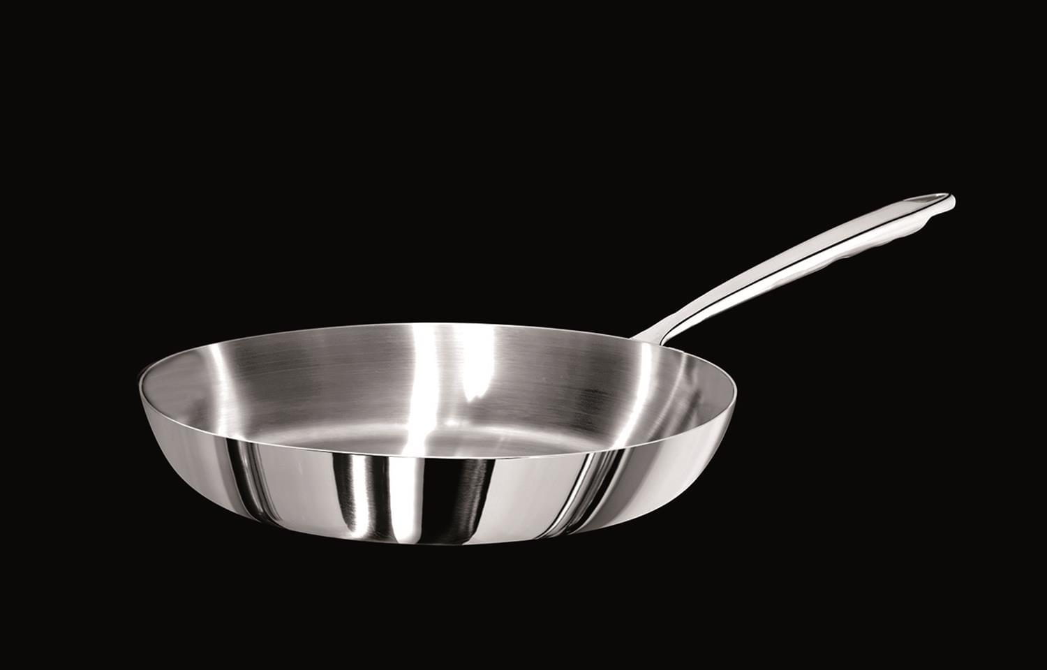 Padella Alu-inox 1907 3ply lucido, per induzione con un manico, diam. 32cm