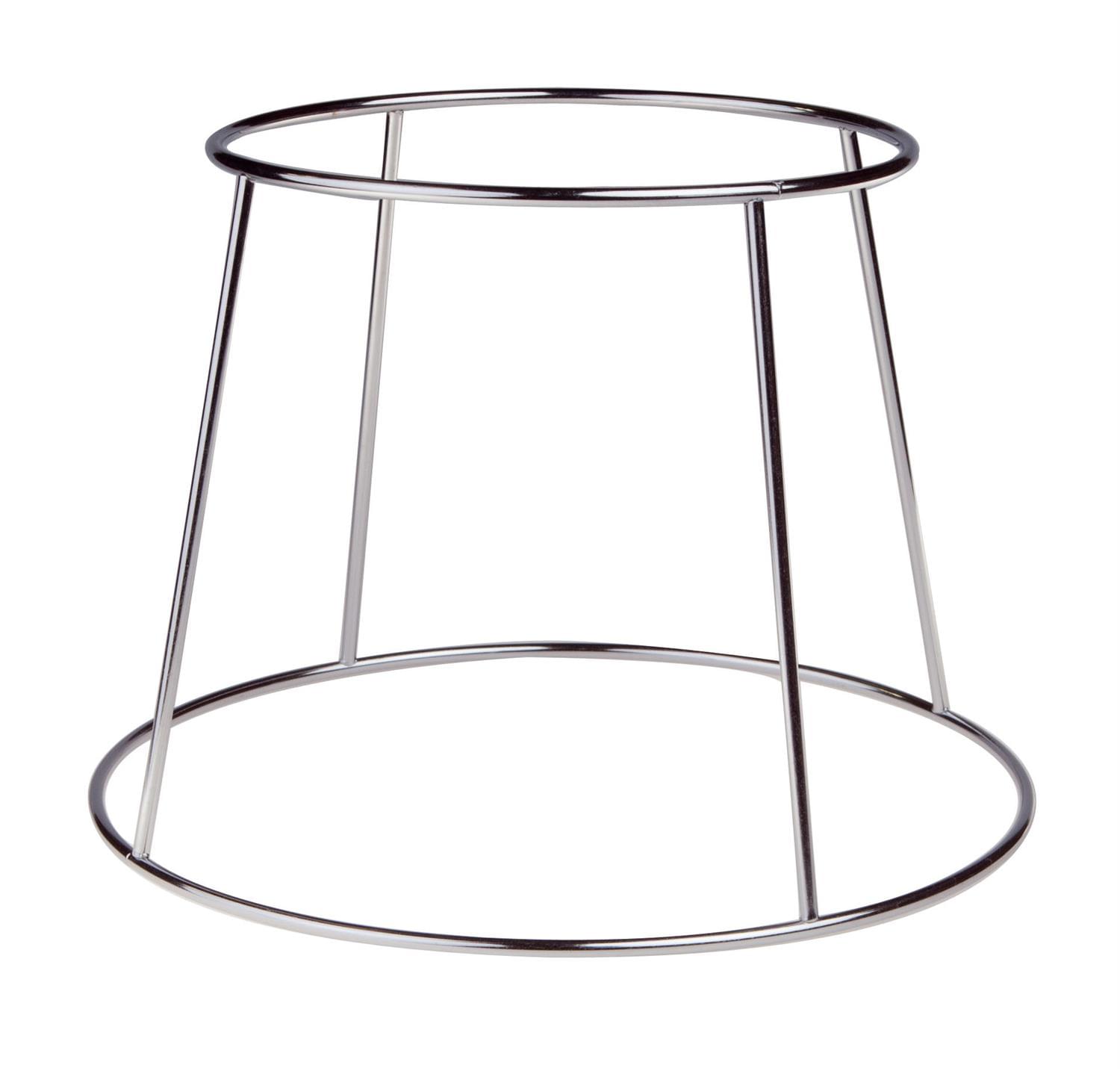 Chromed steel support