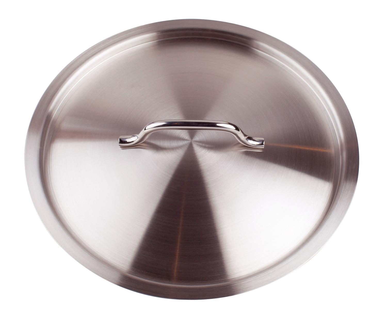 Coperchio in acciaio inox con ponticello, diam. 32cm