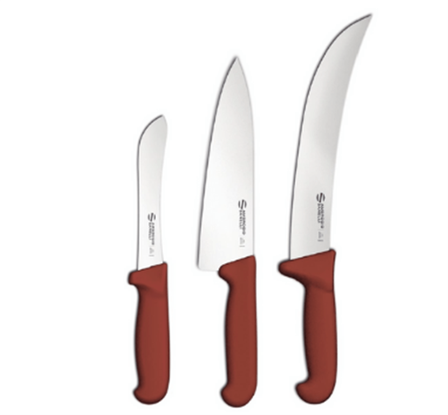 Set 3 coltelli linea Barbecue (Rifinitore, Cucina e Scimitarra)