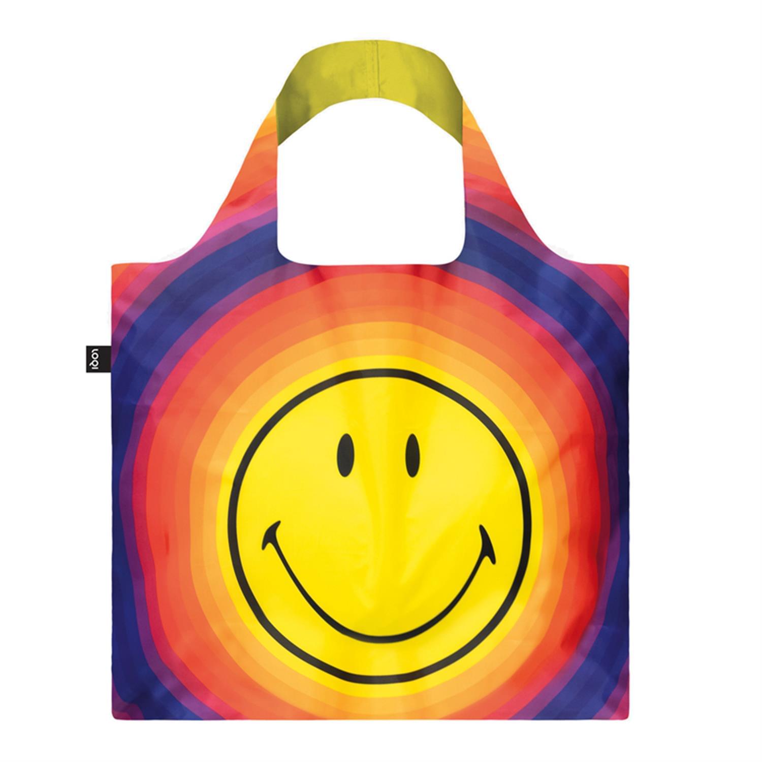 Shopping bag 'Smiley Rainbow Capsule' by Loq Loqi, 50x42x69 cm