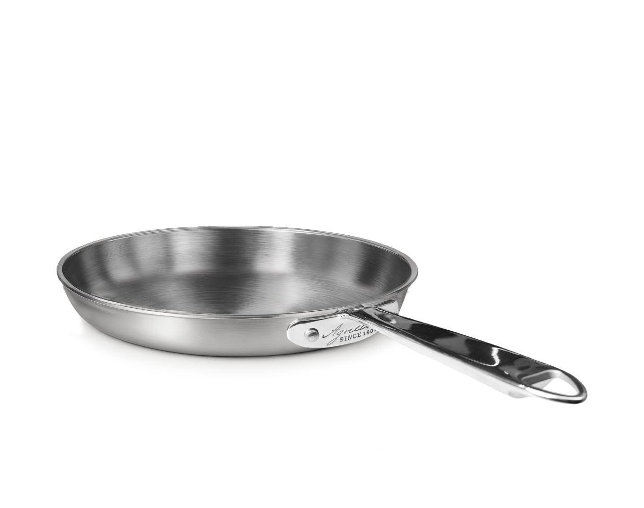 Alu-inox frying pan for induction, one handle, diam. 24cm