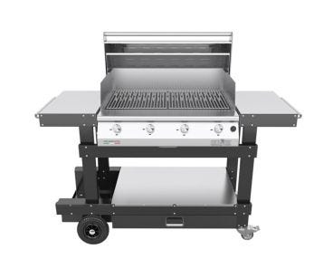 Barbecue a gas Fry Top 750 4 fuochi con carrello Master Grill Pianeta Grill 