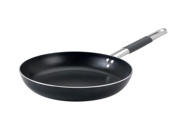 Padella Svasata Bassa AlBlack in alluminio antiaderente 3mm con manico “cool”, diam. 32cm
