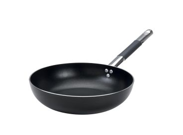 Padella Svasata Alta AlBlack in alluminio antiaderente 3mm con manico “cool”, diam. 32cm