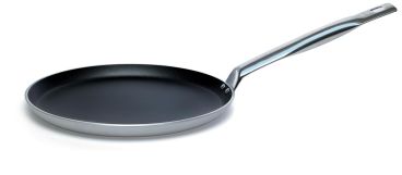 Pan for crepes in non-stick aluminum with a stainless steel handle, diam. 25cm