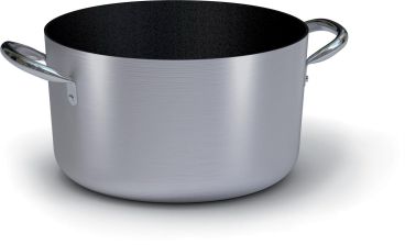 Medium saucepan in non-stick aluminum with two stainless steel handles, diam. 20cm