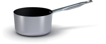 Medium saucepan in non-stick aluminum with a stainless steel handle, diam. 16cm