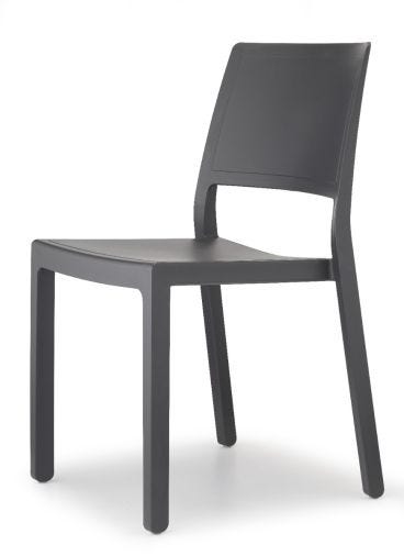 Set di Sedie da Esterno modello Kate, 6 pezzi, colore Antracite - SCAB