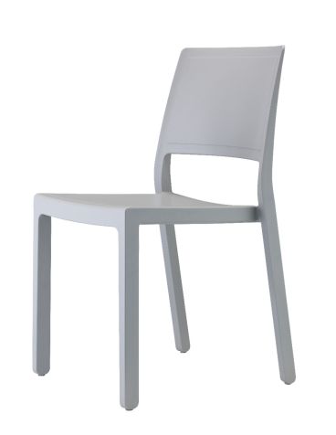Set di Sedie da Esterno modello Kate, 6 pezzi, colore Grigio Chiaro - SCAB