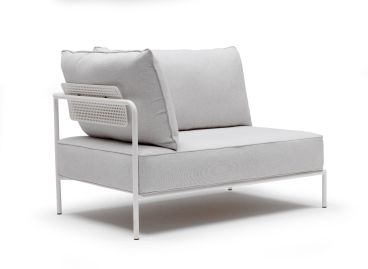 Modulo terminale SX per Divano da Esterno modello Flap, colore Lino - SCAB