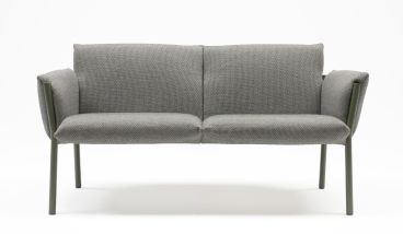 Divano da Esterno, 2/3 posti, modello Brezza Sofa, colore Verde Oliva - SCAB