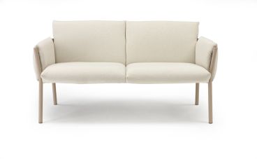 Divano da Esterno, 2/3 posti, modello Brezza Sofa, colore Tortora - SCAB