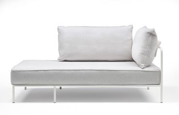 Modulo Chaise Longue B per Divano da Esterno modello Flap, colore Lino - SCAB
