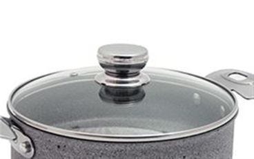 Coperchio in vetro con valvola linea Ferrara, diam. 32cm