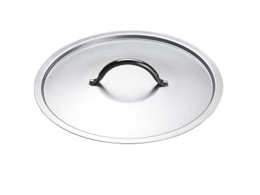 Aluminum lid with Pintinox stainless steel bridge diam. 28