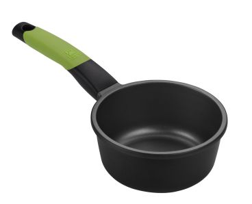 Non-stick aluminum saucepan for induction with one handle, diam. 16cm