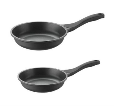 Bis di padelle in alluminio antiaderente per induzione, linea Pro, diam. 26-30cm