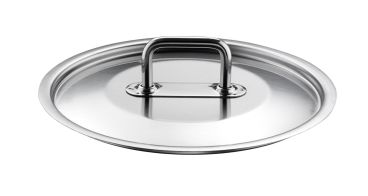 Flat lid in stainless steel, Master line, diam.28cm