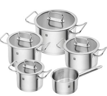Set di pentole per induzione in acciaio inox linea ZWILLING Pro, 5 pezzi