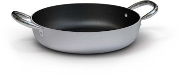 Non-stick aluminum pan for induction with stainless steel handles, 4 mm thick, diam. 32cm
