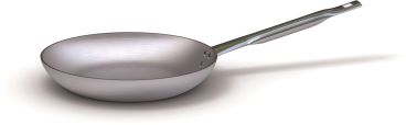 Low flared pan in aluminum &quot;sauté&quot; with stainless steel handle, thickness 3 mm, diam. 20cm