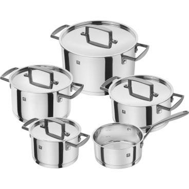 Set di pentole per induzione in acciaio inox linea ZWILLING Bellasera, 5 pezzi