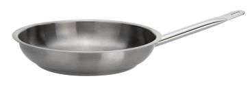 Padella in acciaio inox per induzione 18/10 con un manico, diam.32cm