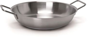 Tegame in acciaio inox per induzione 18/10, diam.28cm