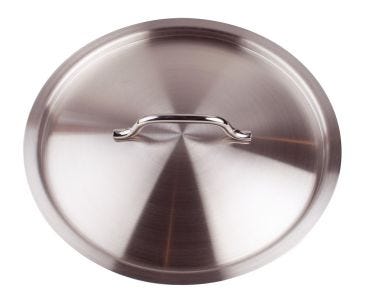 Coperchio in acciaio inox con ponticello, diam. 36cm