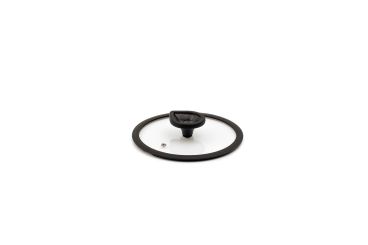 Tempered glass lid with aluminum knob, diam. 32cm