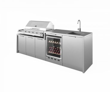 Cucine da esterno Pianeta Grill su misura, a partire da 5000€, CONTATTACI per un preventivo personalizzato