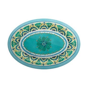 Vassoio ovale in melamina, Linea London, dim. 51x36cm