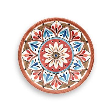 Melamine dessert plate, Madrid Line, diam. 20.7cm - 6 pieces
