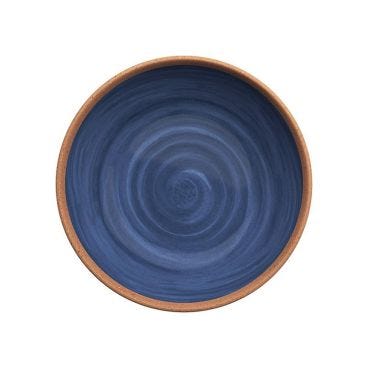 Piatto fondo in melamina, Linea Natural blu, diam. 20,4cm - 6 pezzi