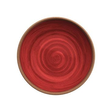 Deep plate in melamine, Red Natural Line, diam. 20,4cm - 6 pieces