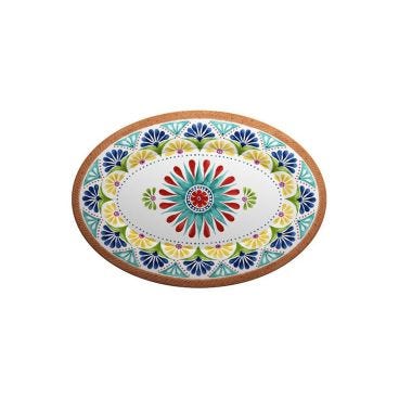 Large oval tray in melamine, Porto Line, dim. 51x36cm