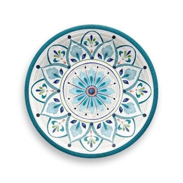 Dessert plate in melamine, Rabat Line, diam. 21,6cm - 6 pieces