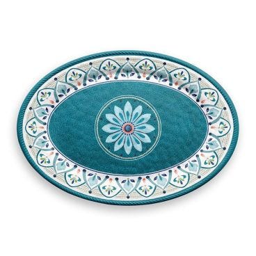 Large oval tray in melamine, Rabat Line, dim. 51x35.6cm