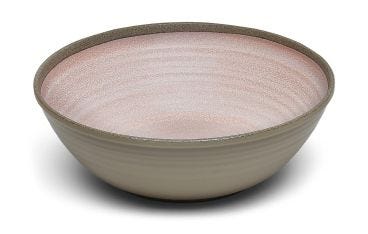 Insalatiera in melamina, Linea Rena Rosa, dim. 31x9cm
