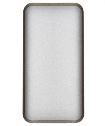 Vassoio rettangolare grande in melamina, Linea Rena Bianca, dim. 38x19cm