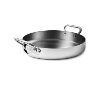 Tegame in Alu-inox 1907 3ply lucido, per induzione con con un manico, diam. 28cm