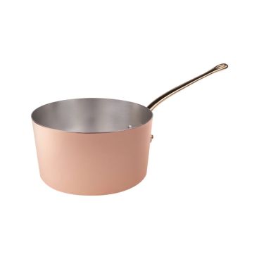 Smooth copper high saucepan 18 cm – 1 handle