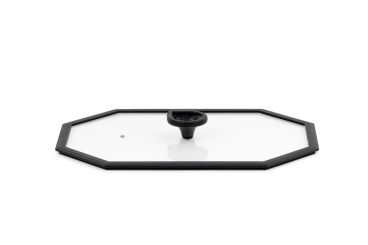 Coperchio ottagonale per grill in vetro temperato, dim. 45x30cm