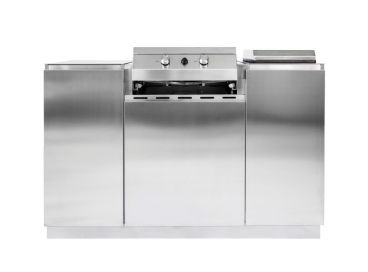 Cucina da esterno Flaminia Roma 140 in Acciaio Inox, con barbecue elettrico - Flaminia Outdoor