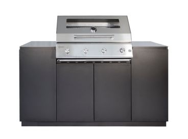 Cucina da esterno Flaminia Roma 160 Manganese, con barbecue a gas 4 fuochi - Flaminia Outdoor