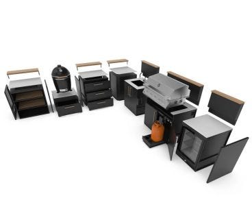 Cucine da esterno Brabura su misura, a partire da 3500€, CONTATTACI per un preventivo personalizzato
